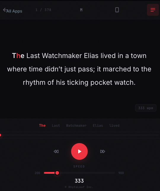 Zeek paragraph mode — flowing paragraph reading